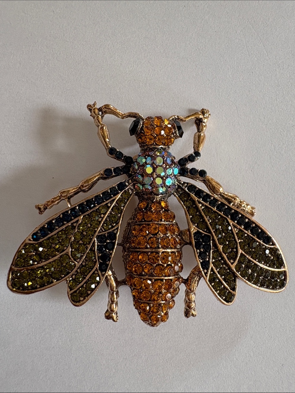 Rhinestone Wasp Brooch/Pendant